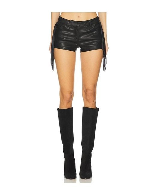 superdown Black Karina Fringe Short