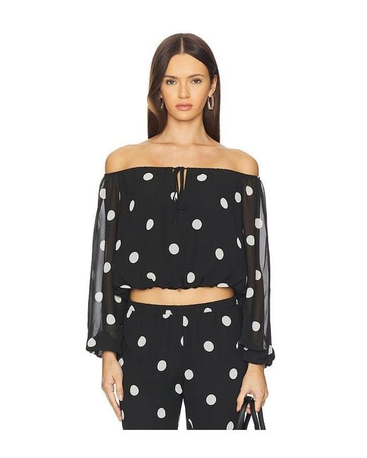 Amanda Uprichard Black X Revolve Dallas Top
