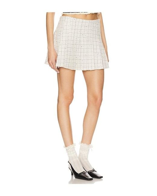 Astr White Zoela Skirt