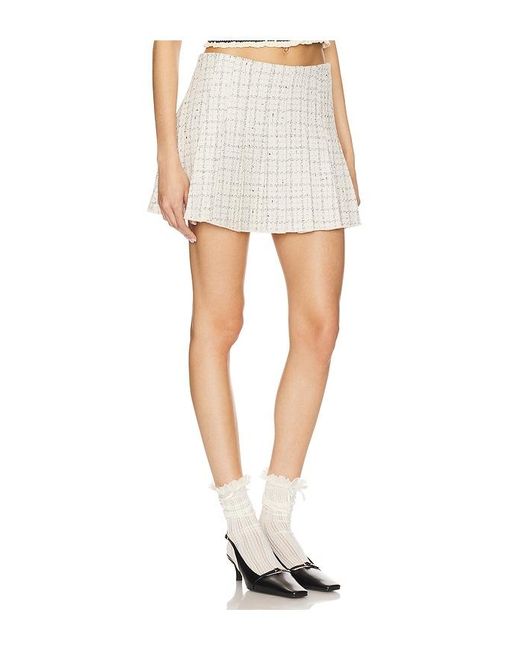 Astr White Minirock Skirt