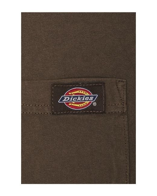 Dickies Brown Heavy Weight Pocket Tee for men