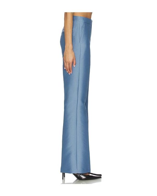 ALIGNE Blue Figaro Satin Trouser