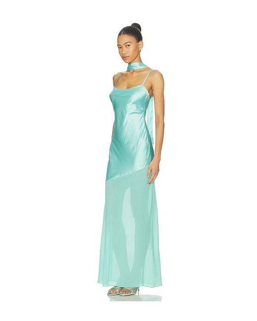 MORE TO COME Blue Griffin Maxi Dress