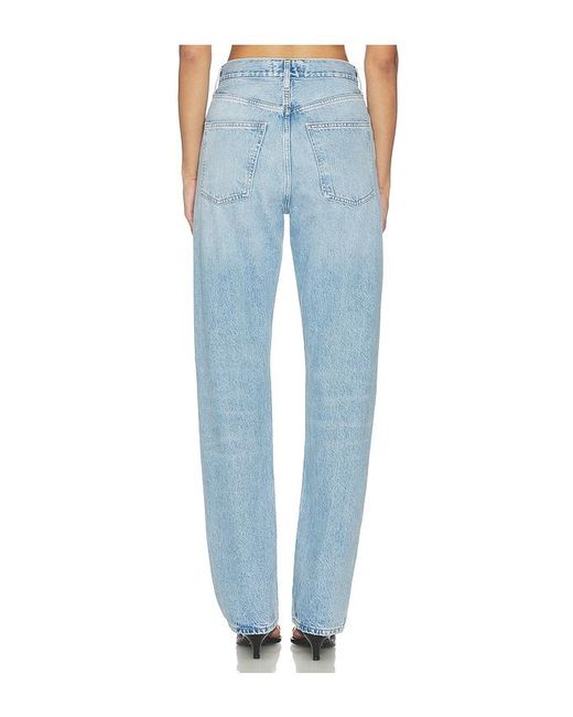 Agolde Blue 90's Mid Rise Loose Jeans