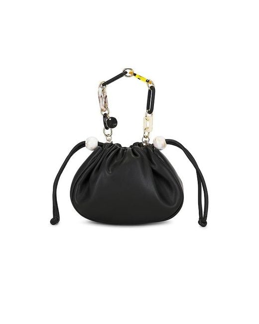 Olga Berg Black Mavis Top Handle Bag