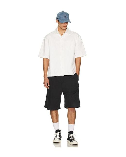 Siegelman Stable White Short Sleeve Button Down for men