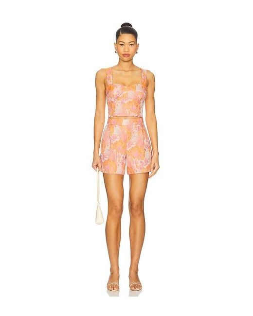 Amanda Uprichard Orange Kenley Short