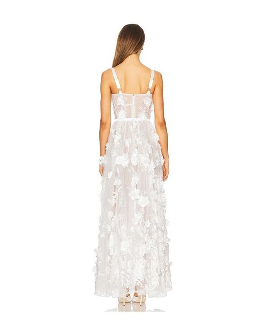 Bronx and Banco White Anastasia Maxi Dress