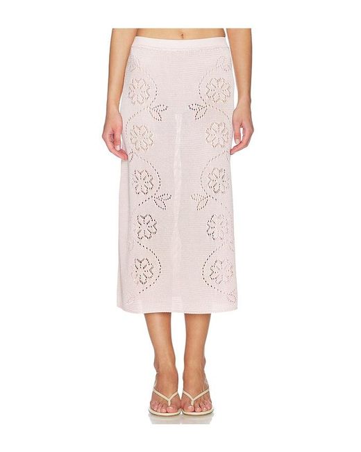 Calle Del Mar Multicolor Vine Floral Skirt
