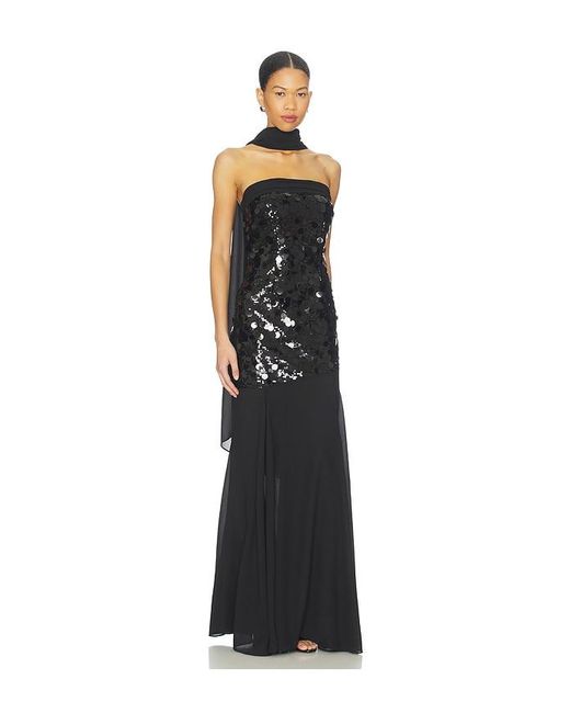 MAJORELLE Blue Mills Gown