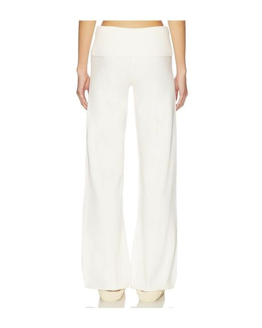 Frankie's Bikinis White Dawson Cloud Knit Pant