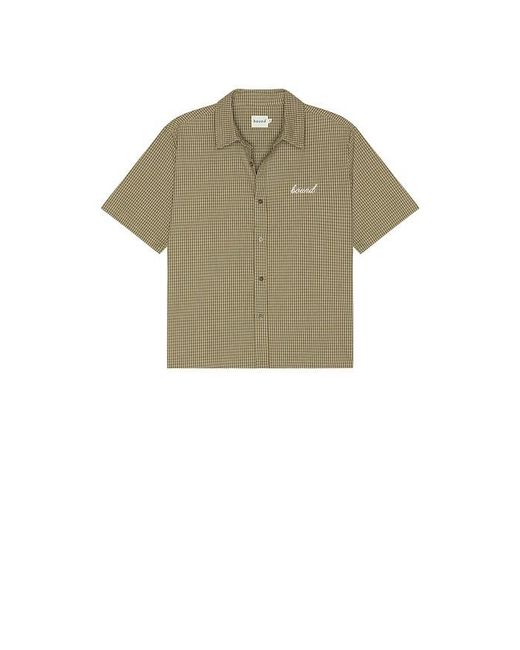 BOUND Natural Gingham Cropped Shirt for men
