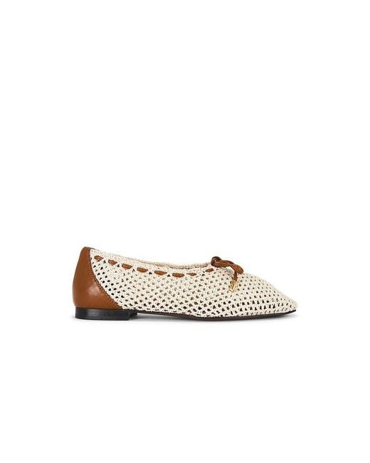 Madewell White Sage Fishnet Ballet Flat