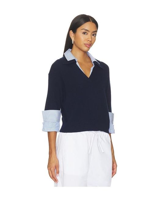 Brochu Walker Blue Ciara Polo Looker Sweater