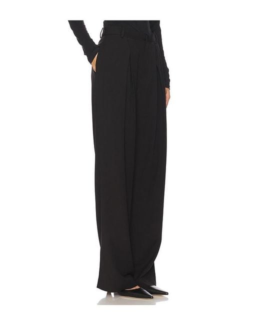 RUE SOPHIE Black Drape Pant