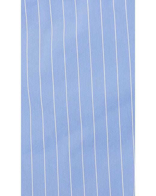 Line & Dot Blue Oxford Mini Skort
