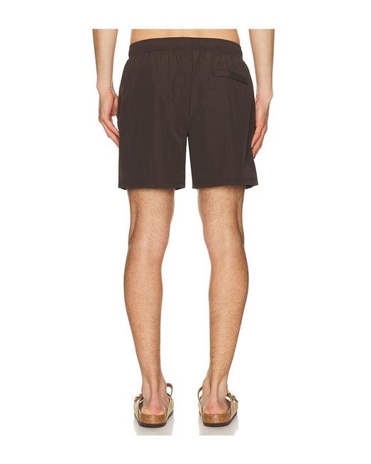 AUTO-REPLY Black 5.5 Solid Sebastian Swim Trunk for men