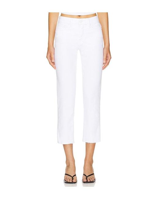 GOOD AMERICAN White Good Petite Straight Jeans