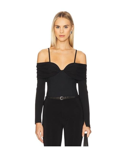 Jonathan Simkhai Hazel ロングスリーブトップ Black
