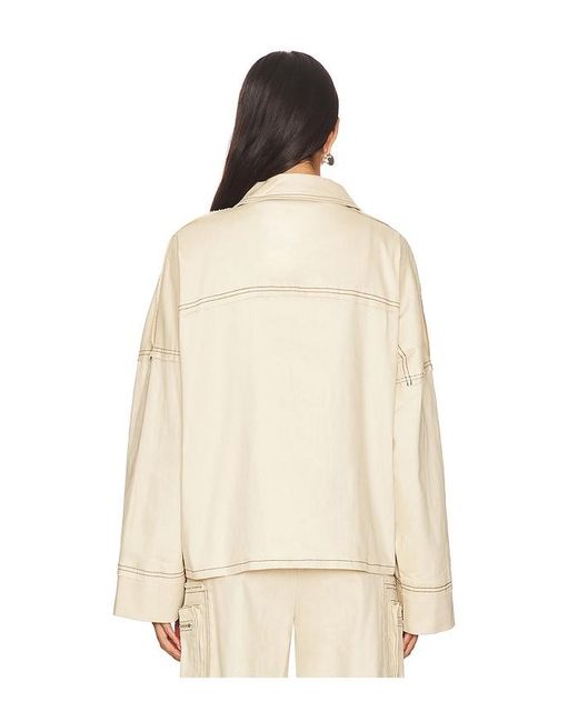 BY.DYLN Natural Twill Utility Cargo Jacket