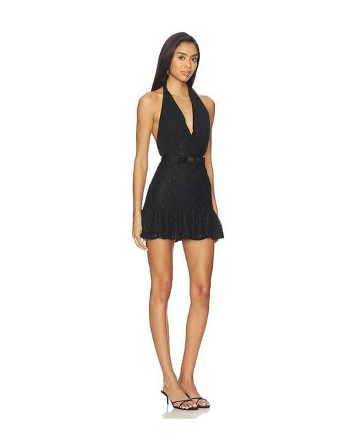 Lovers + Friends Black Joanna Mini Dress