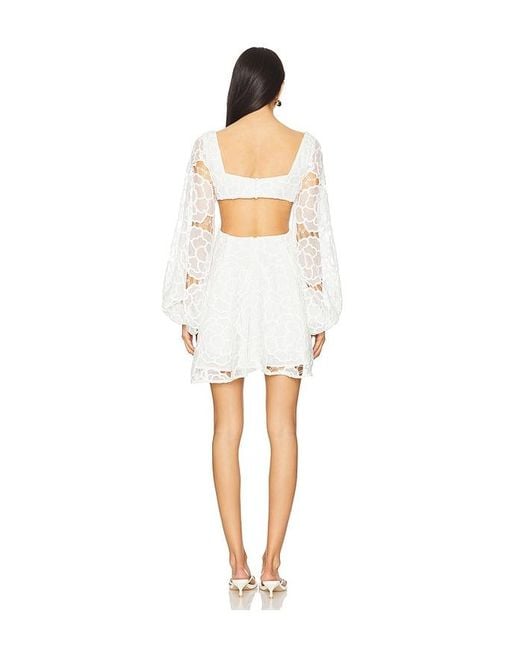Bardot White Jovie Babydoll Mini Dress
