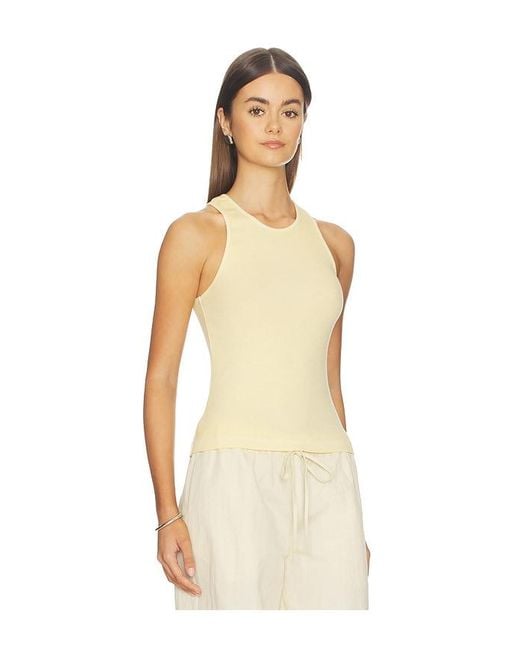 Enza Costa Natural Cotton Rib Boy Tank