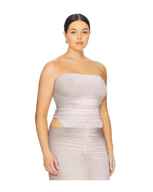 Pasquina Top En Color Nude Talla (También En Xl) AFRM de color White