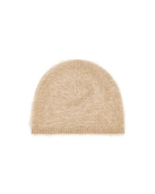 Rag & Bone Natural Jada Brushed Cashmere Beanie