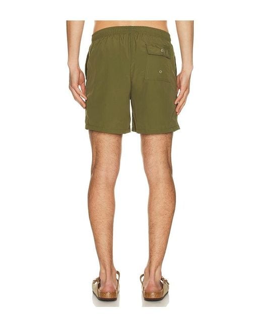 Bather Green Solid Classic Swim Trunk for men