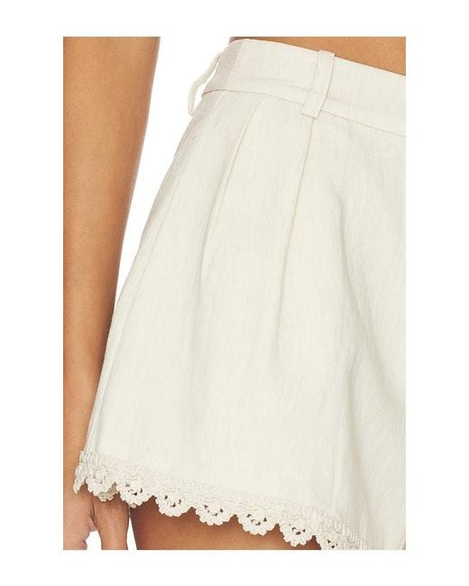 Amanda Uprichard White X Revolve Lucky Shorts