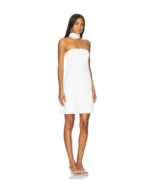 LPA White Adrianna Knit Mini Dress