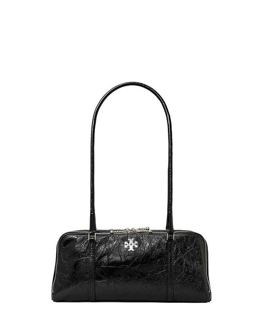 Tory Burch Black Small Marshmallow Satchel