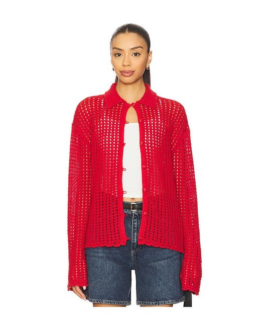 Rag & Bone Red Khloe Cardigan
