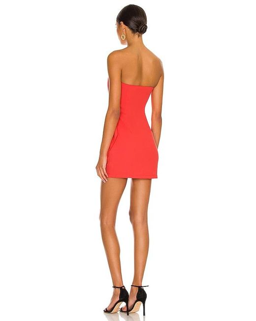superdown Red Andria Strapless Mini Dress