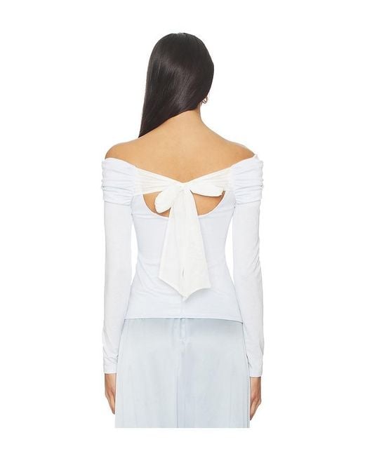 Astr White Margie Top