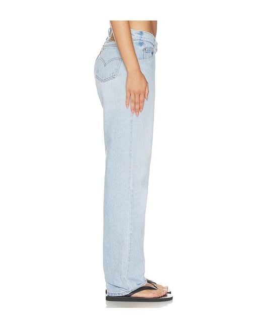 aligrace Blue Low Waist Classic Jean