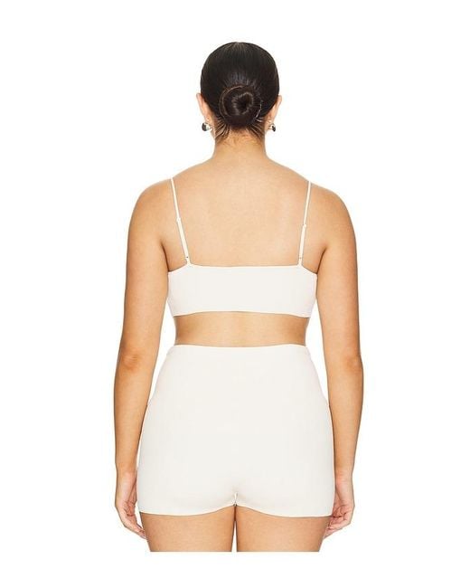 L'academie White 'Academie Viv Knit Bralette