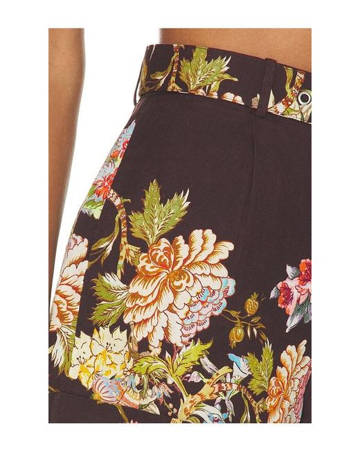 Hemant & Nandita Black Shorts With Buckle Belt