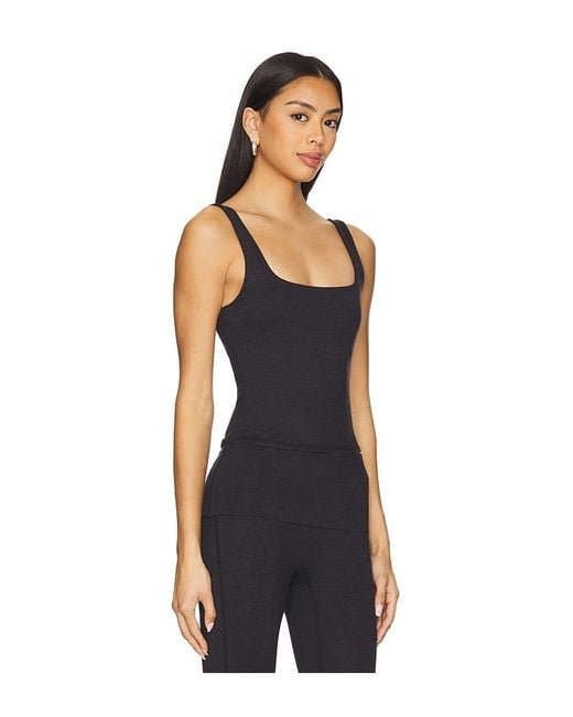 WellBeing + BeingWell Black Loungewell Julian Tank