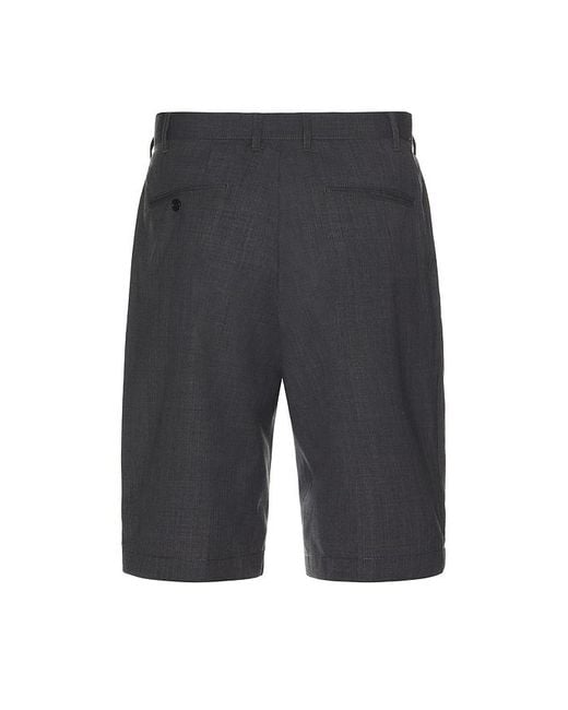 Beams Plus Gray 2 Pleats Shorts Wool Tropical for men