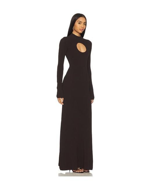 Nicholas Black Diantha Long Sleeve Midi Dress With Circle Cutout