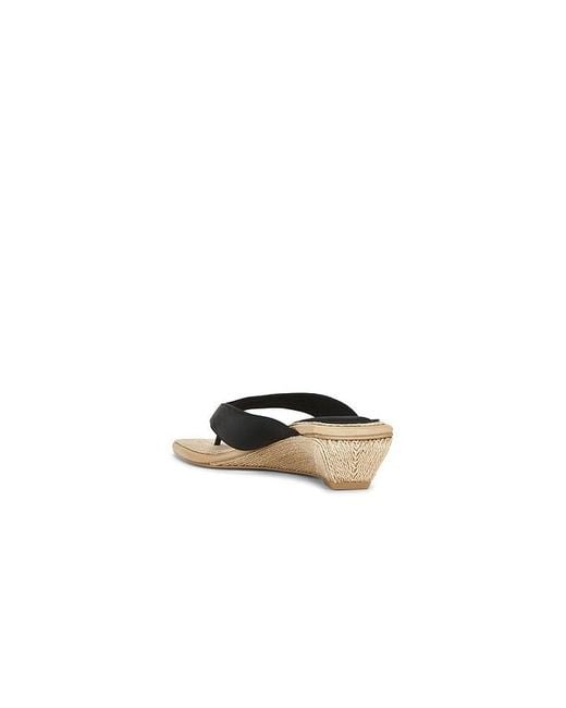 Rag & Bone Black Jo Thong Wedge Sandal