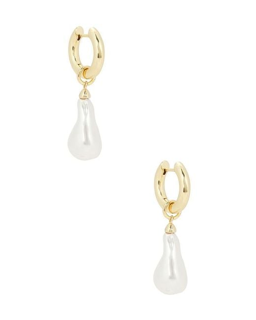 BaubleBar White Teagan Pearl Statement Earrings
