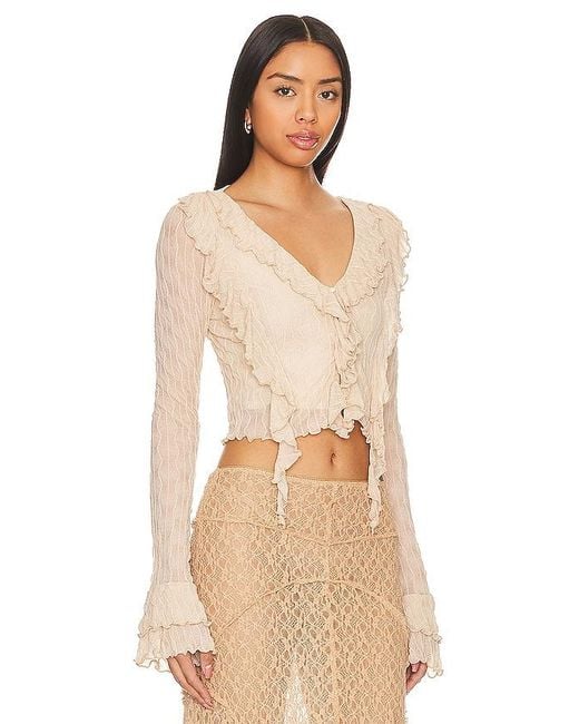 MORE TO COME Natural Lennox Top