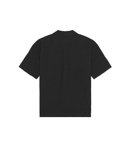 FRAME Black Waffle Textured Shirt for men