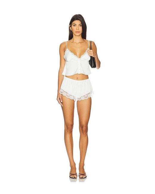 KAT THE LABEL White Arabella Short