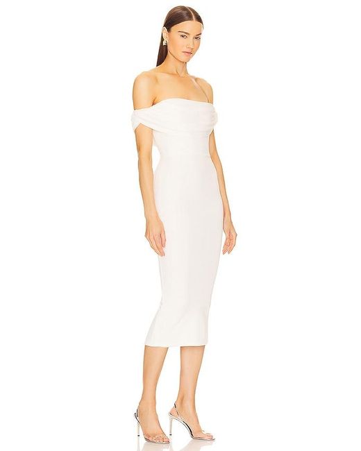 Michael Costello White X Revolve Laurence Midi Dress