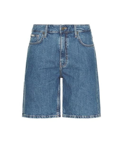 Guess Blue Regular Denim Shorts for men