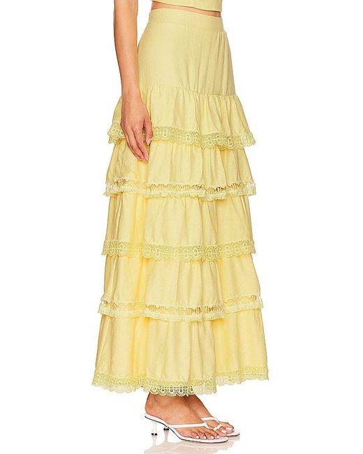 Peixoto Yellow Adina Skirt